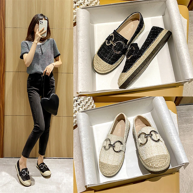 Chanel Brand New Black Suede Camellia Espadrilles Flats