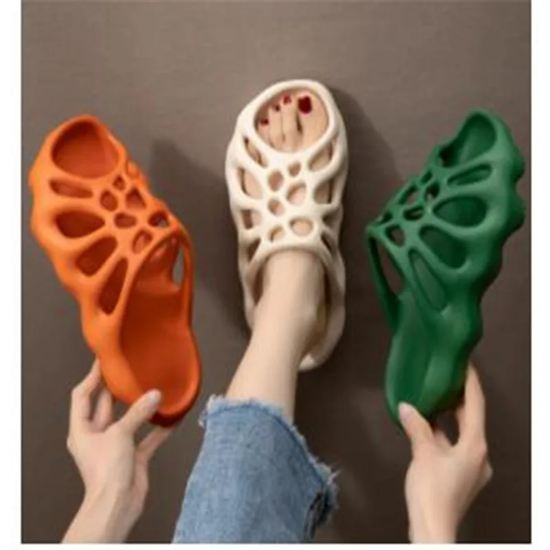 

Cut-out Platform Slippers Women Men Fashion Beach Slides Soft EVA Lovers Indoor Batrhoom Slipper Ladies Home Floor Shoes SH4788