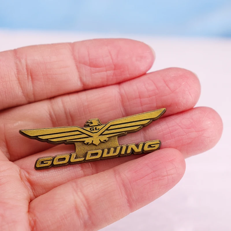 Eagle wing brooch badge detail
