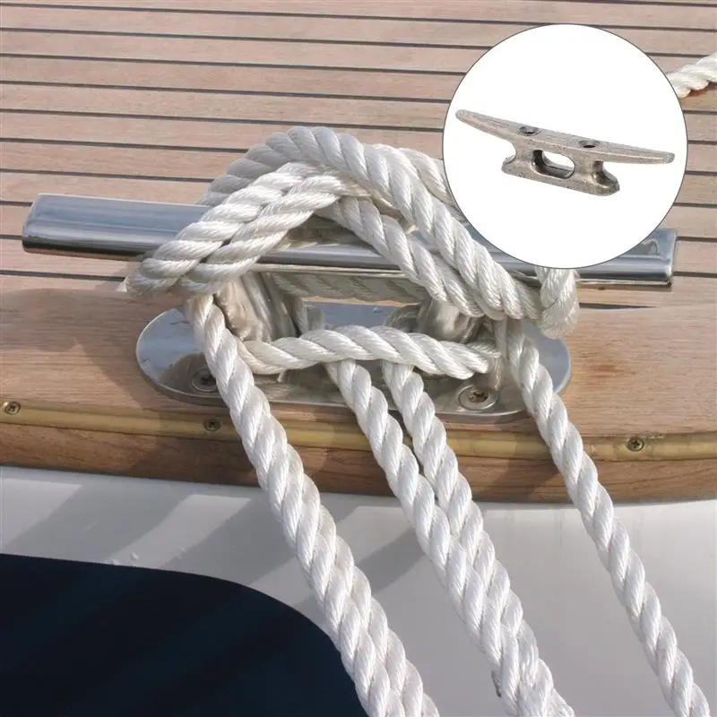 2pcs Zinc Alloy Open Base Light Weight Boat Mooring Accessories Boat Dock Cleats Marine Dock Cleat