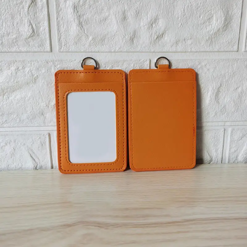 حامل بطاقة عمل هوية العمل على الوجهين من جلد البول...