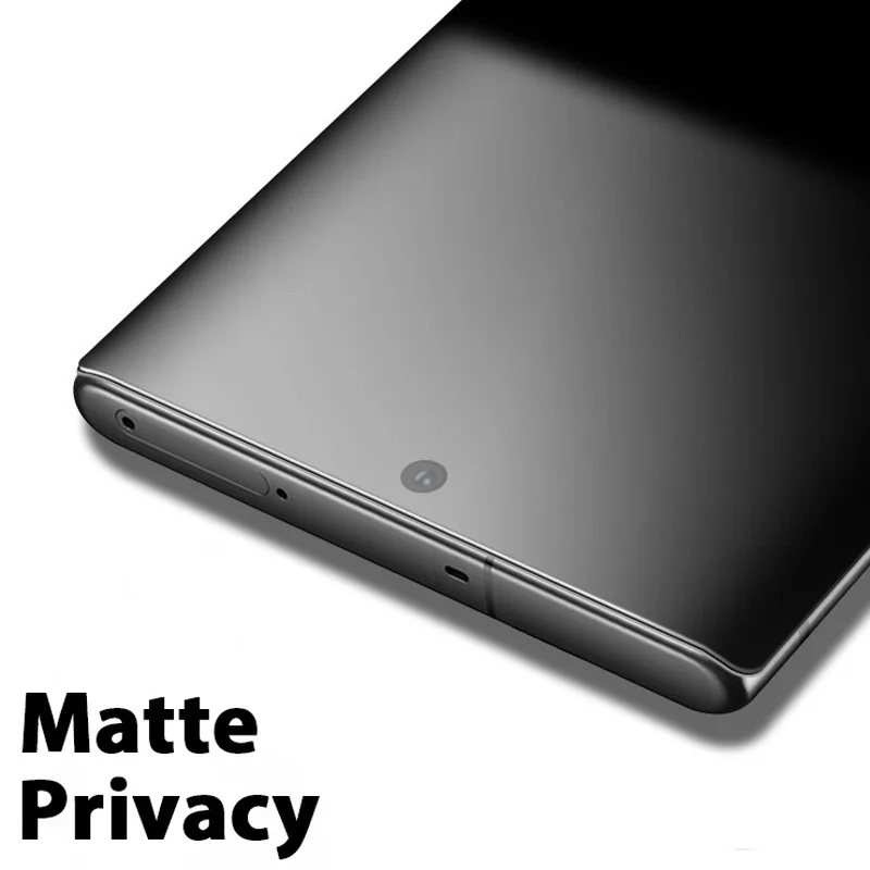 50Pcs /Lot No Fingerprint Matte Ceramic Privacy Screen Protectors For Samsung Galaxy S20 FE S21 Plus S22 S23 Ultra Anti-spy Film