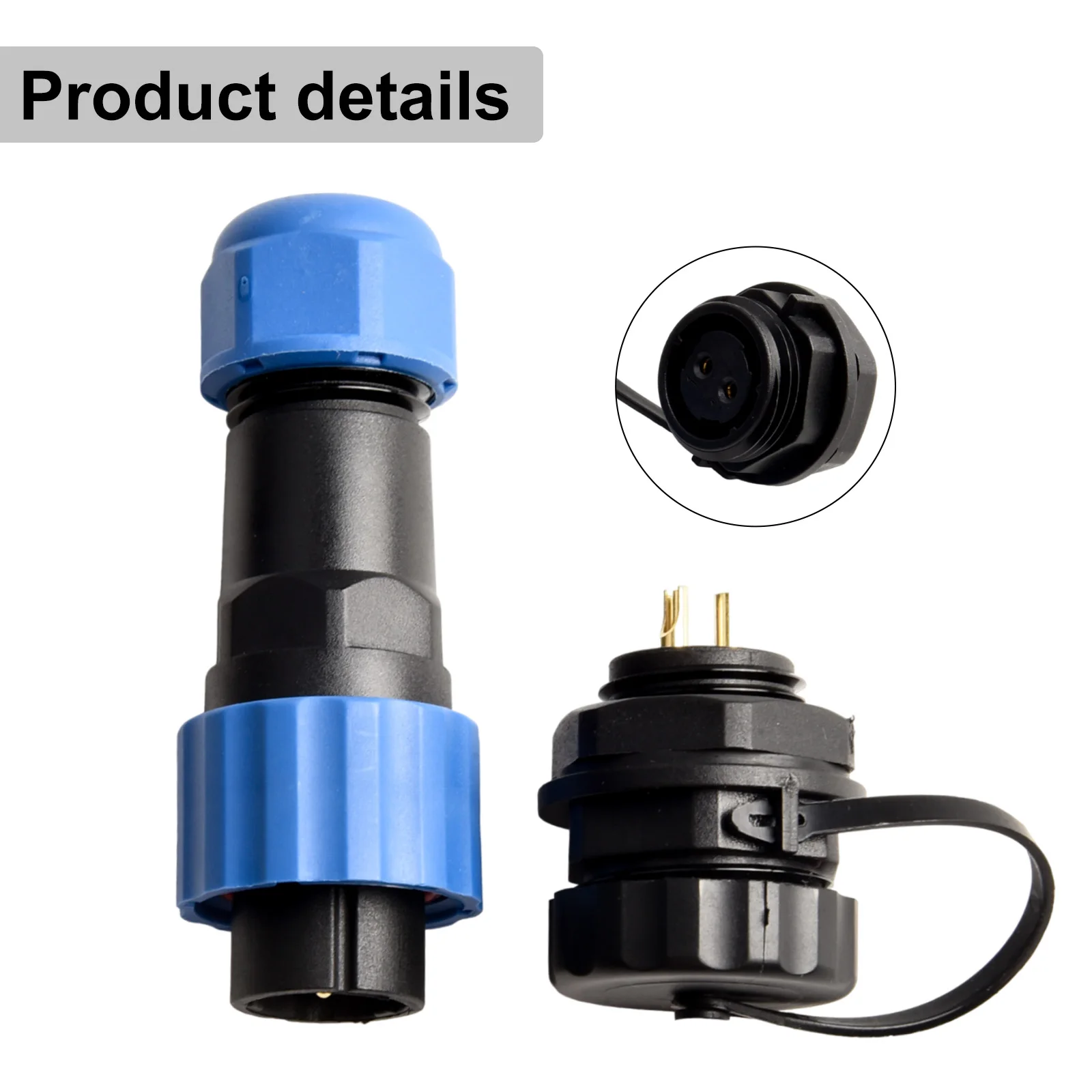SP16 Series Waterproof Socket Connector Available in 2 3 4 5 7 and 9 Pin Configurations for Secure Connections