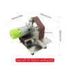 Belt Sander Electric Sanding Polishing Grinding Machine 7 Variable Speed with 10 Sanding Belts for Polishing Wood Acrylic Metal 2