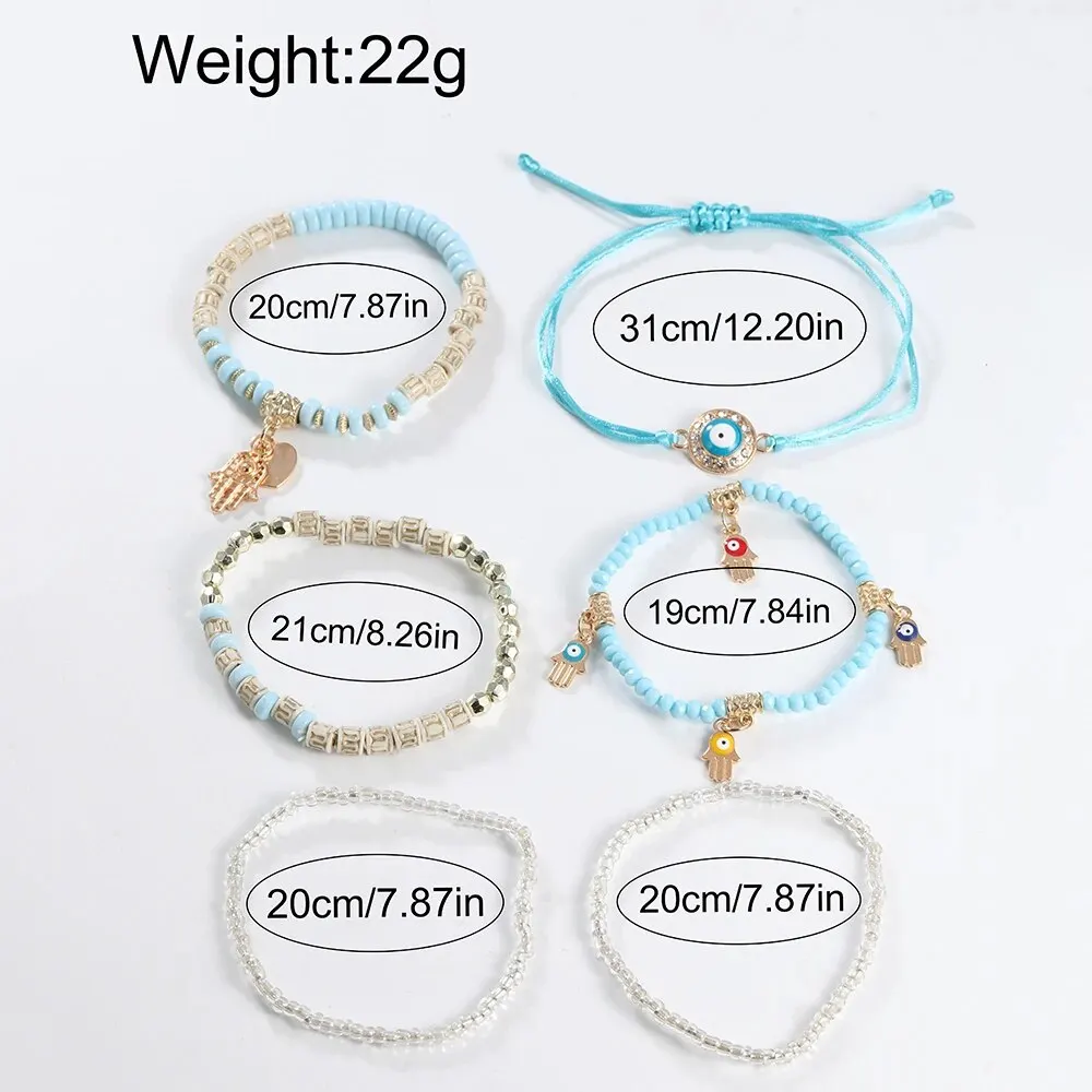Women Watches 7pcs Women's Watch Set Fashion Casual Blue Butterfly Quartz Watch Fashion Casual Bracelet Set