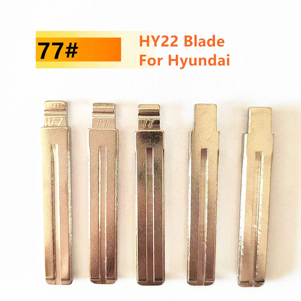 

10pcs/lot NO. 77 HY22 TOY48 Metal Uncut Car Remote flip blank Key Blade 77# for Toyota REIZ for Hyundai IX35 for Kia SORANTO K5