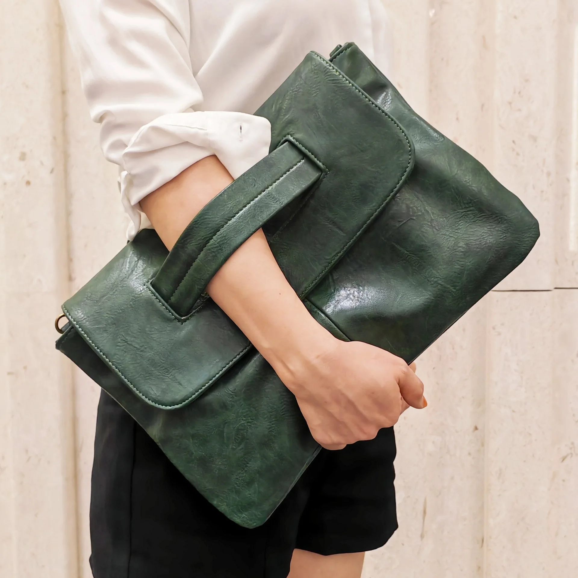 European American Fashion Women's Clutch Bag 2023 Spring Summer Trendy Lady Bag Shoulder Crossbody Bag Envelope Bag  Large Purse