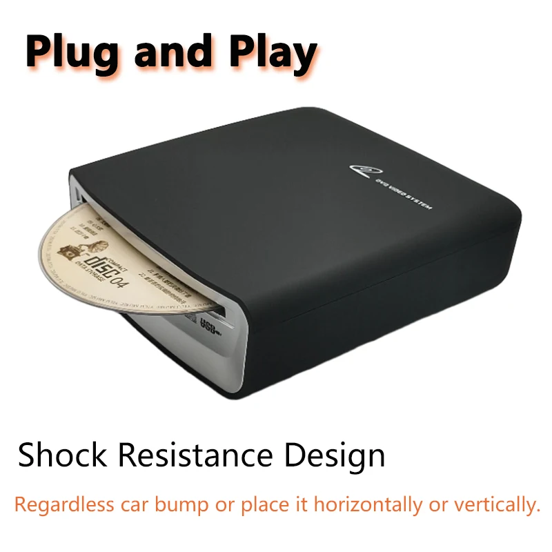 CD Player For Auto Mounted Suction Portable USB/Type-C Connected Easy Installation In Various Application car cd player