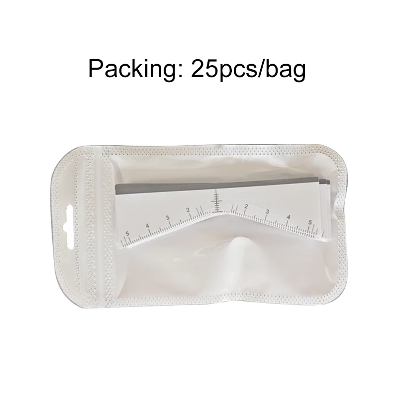 Disposable Microblading Eyebrow Stencil Sticker Brow Guide Eyebrow Shaping Tool PMU Makeup Accessories Brow Shape Tape 25pcs/bag
