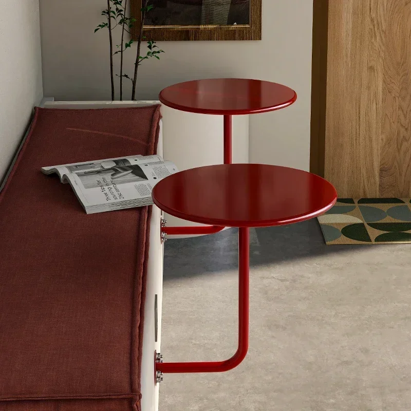 Side End Table Lift Top Coffee Table Industrial Against Wall Coffee Table Milk Tea Shop Wall Hanging Table
