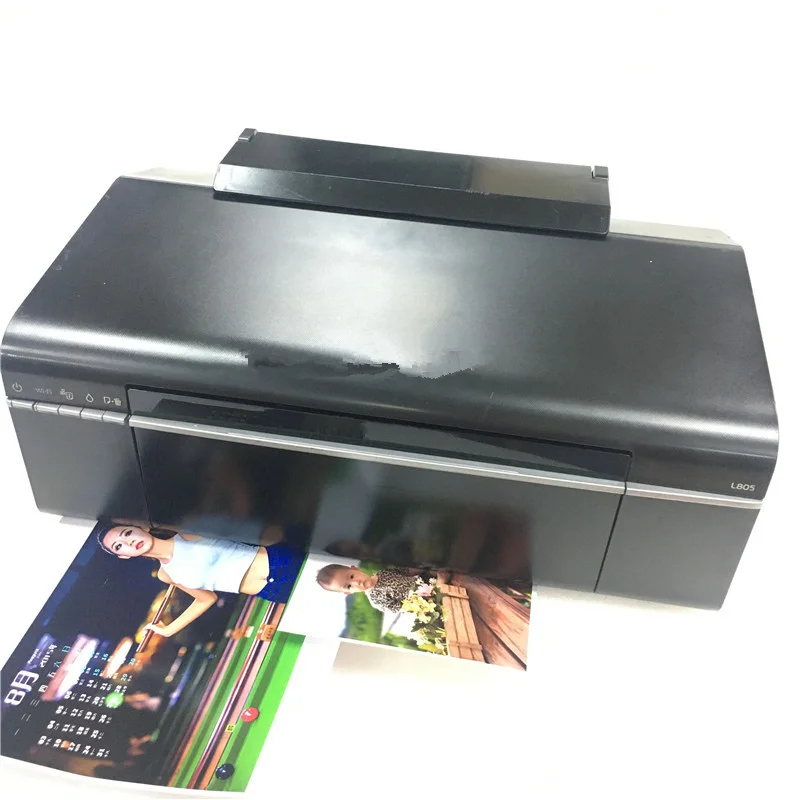 Hot Selling Wholesale 6 Colors A4 InkJet Printer inkjet sublimation printer for Epson L805 Ink Tank with CISS Printer Machine 4 color continuous ink supply system empty ciss with chip for epson tm c3520 c3500