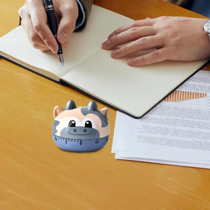 Cooking Timer 60 Minutes Increase Efficiency Cat Dog Cartoon Animal Mechanical Timer Alarm Timer Household Supplies 5