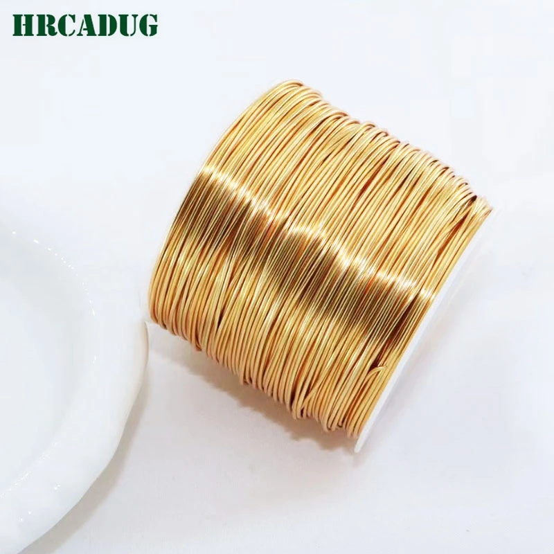 

5 Meters 14K Gold/Silver Plated Copper Wire Brass Metal Wire For Jewelry Making Supplies DIY Accessories Jewelry Crafts Thread