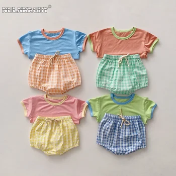 Baby 2 Piece Plaid Summer Set 1