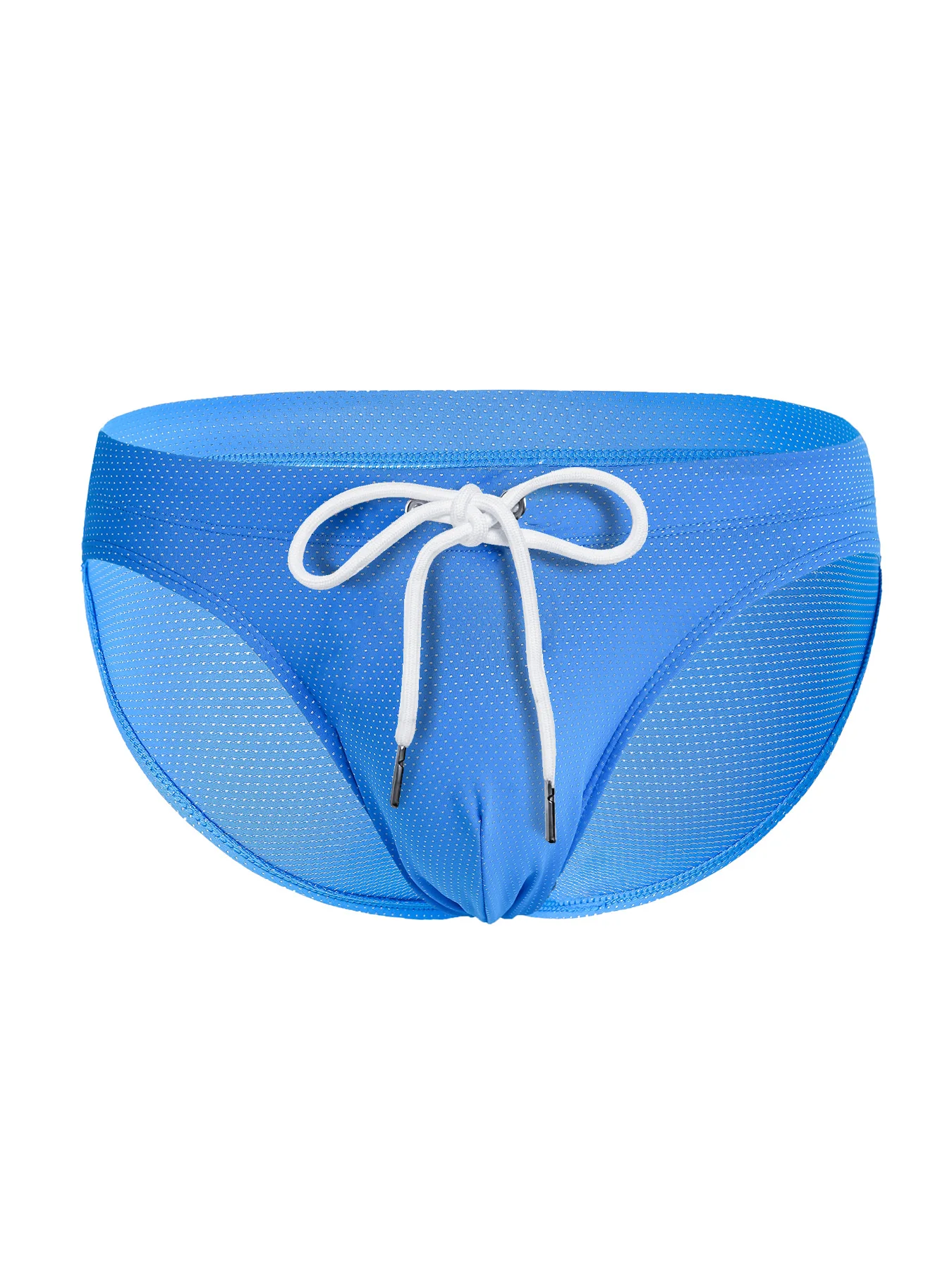 Men's Summer Swimwear Low Waist Swim Briefs Solid Color Seamless Stretch Breathable Beachwear Surf Board Shorts - 6