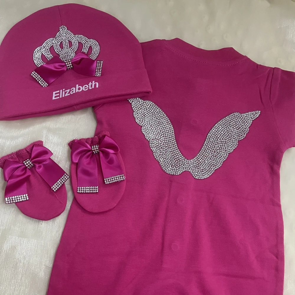 5pcs Newborn Baby Boy Outfits Kids Clothing Real Cotton Infant0 Products Shirt Pants Mittens Receiving Blanket 1