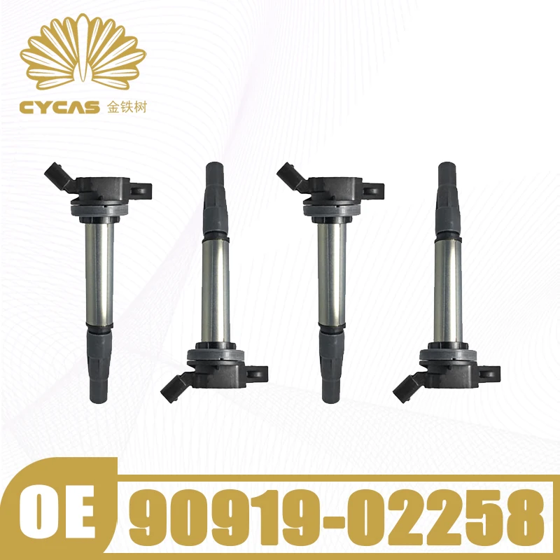 Катушка зажигания CYCAS #90919-02258 для TOYOTA Auris Avensis Saloon Corolla Yaris Prius Corolla RAV4 Verso, 4 шт., сменные детали