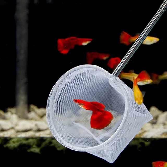 T fishing/small B1-fish tank fishing net retractable fishing copy net round square net pocket copy net