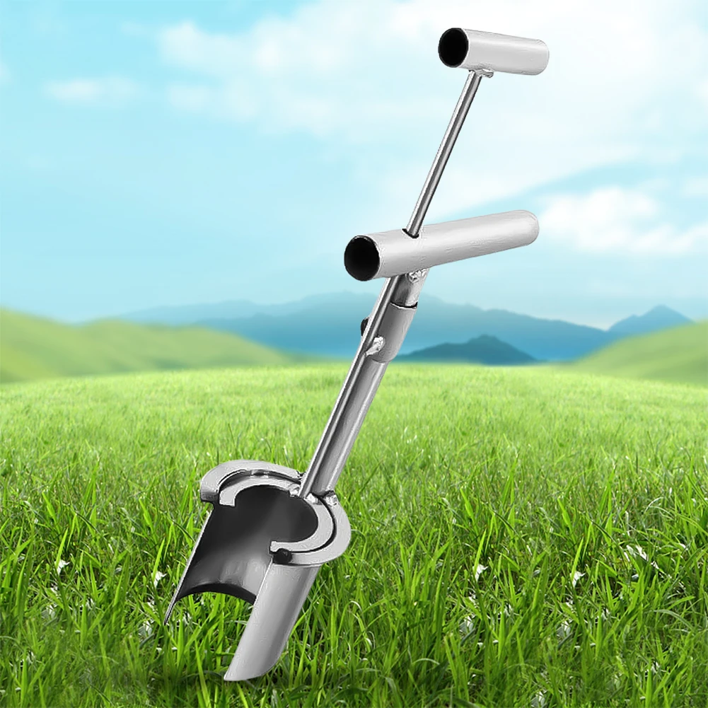Plant And Fruit Tree Seedling Transplanter Stainless Steel Handheld Garden Barrel Transplanter Planting Tool