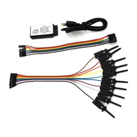 Test Hook Clip Logic Analyzer Test Folder for Jumper Wire Dupont Cable for USB Saleae 24M 8CH 1