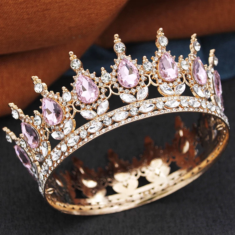 Diadema Regale Con Cristalli Per Donna, Corona Per Sposa E Principessa, Copricapo Per Feste Di Compleanno E Matrimoni, Argento