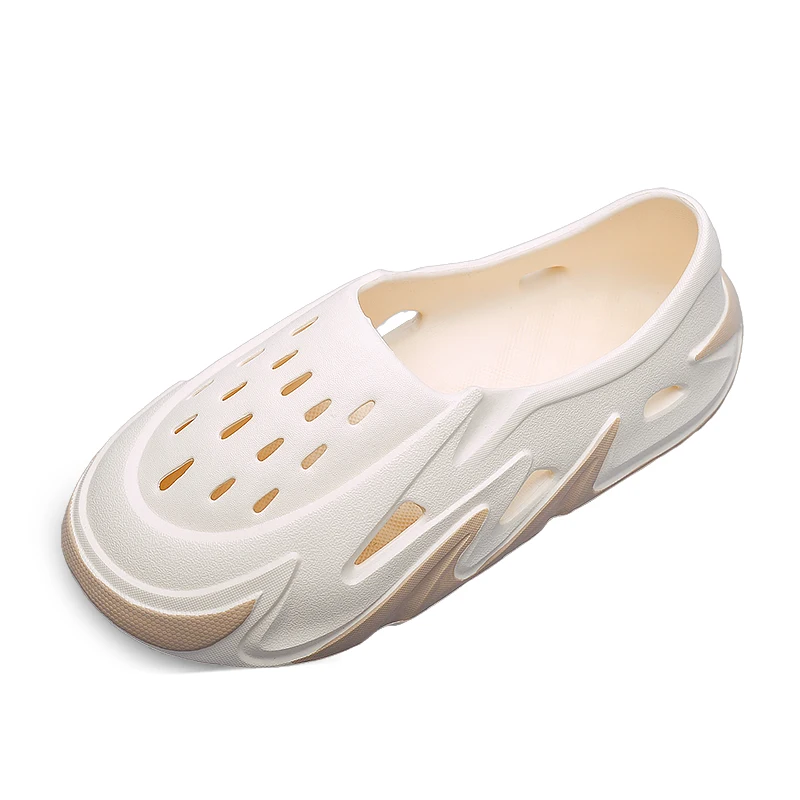 Summer Mens Casual Shoes Hollow Hole Shoes Platform Sandals Sports Slippers