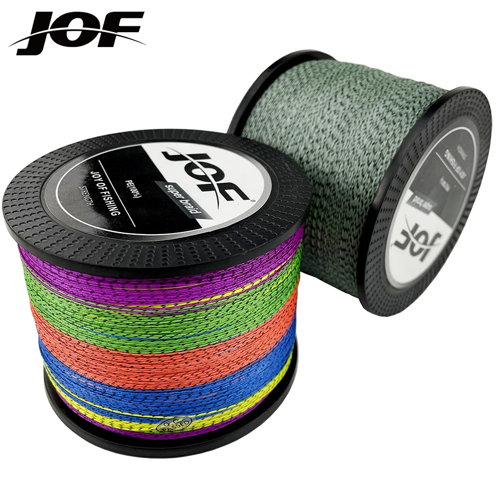 Jof 8 Lenza Intrecciata Super Resistenza All'Abrasione 18Lb-78Lb Lure Lenza Maculata Linea Super Liscia 100M 300M 500M