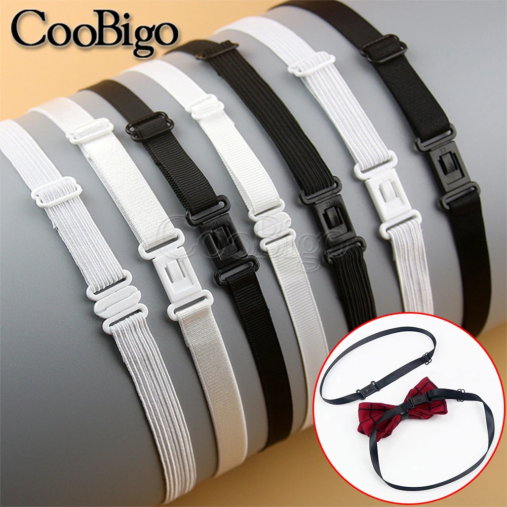 Baokuan 10 Pezzi Cinturino Regolabile per Papillon con Clip Cinturino di Estensione per Papillon Pre- Fatto a Mano Cinturino Elastico Regolabile per Papillon per Adulti