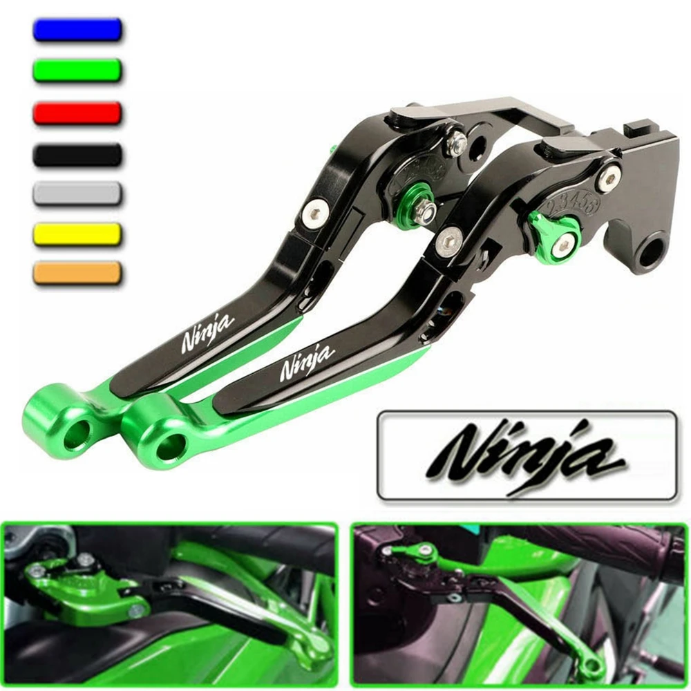 

CNC Brake Handle Bar Lever Extendable Folding Adjustable Brake Clutch Levers For Kawasaki NINJA 400 250 300 400 125 Z125 / SL