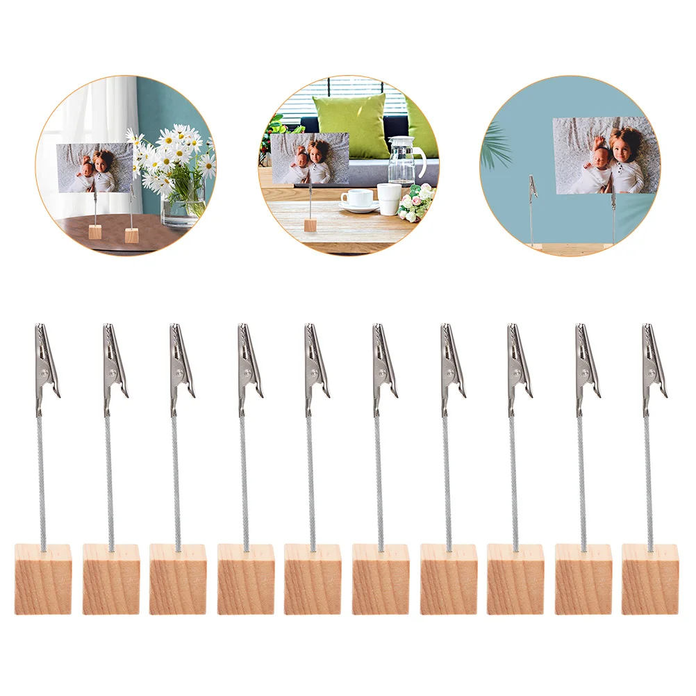 

Holder Table Holders Number Card Wedding Clip Menu Clip Photo Picture Wooden Stands Tables Stand Cube Paper Business