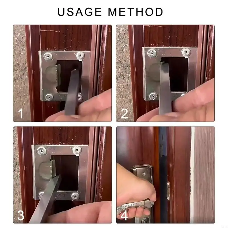 N2UC Hand Door Lock Installation Wrench Door Strikes Plate Adjusting Wrench Tool
