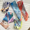 Korean Fashion New Women's Twill Decorative Ribbon Small Scarf Binding Bag Handle Ribbon Hair Band Small Scarf Headband 4