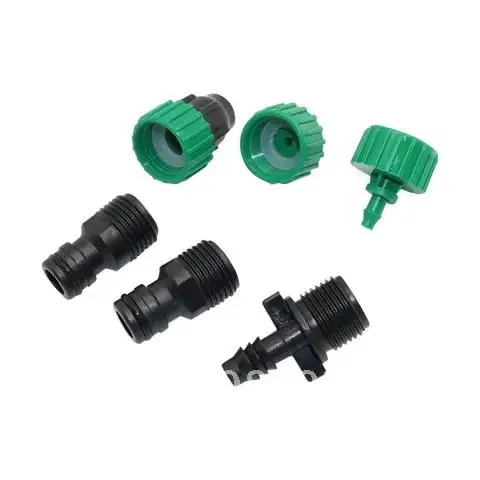 

2 Kits Water Garden Connectors 4/7mm To 8/11mm Barbed Sets 1/2 Inch 3/4 Inch Male Female Thread Irrigation Fitting