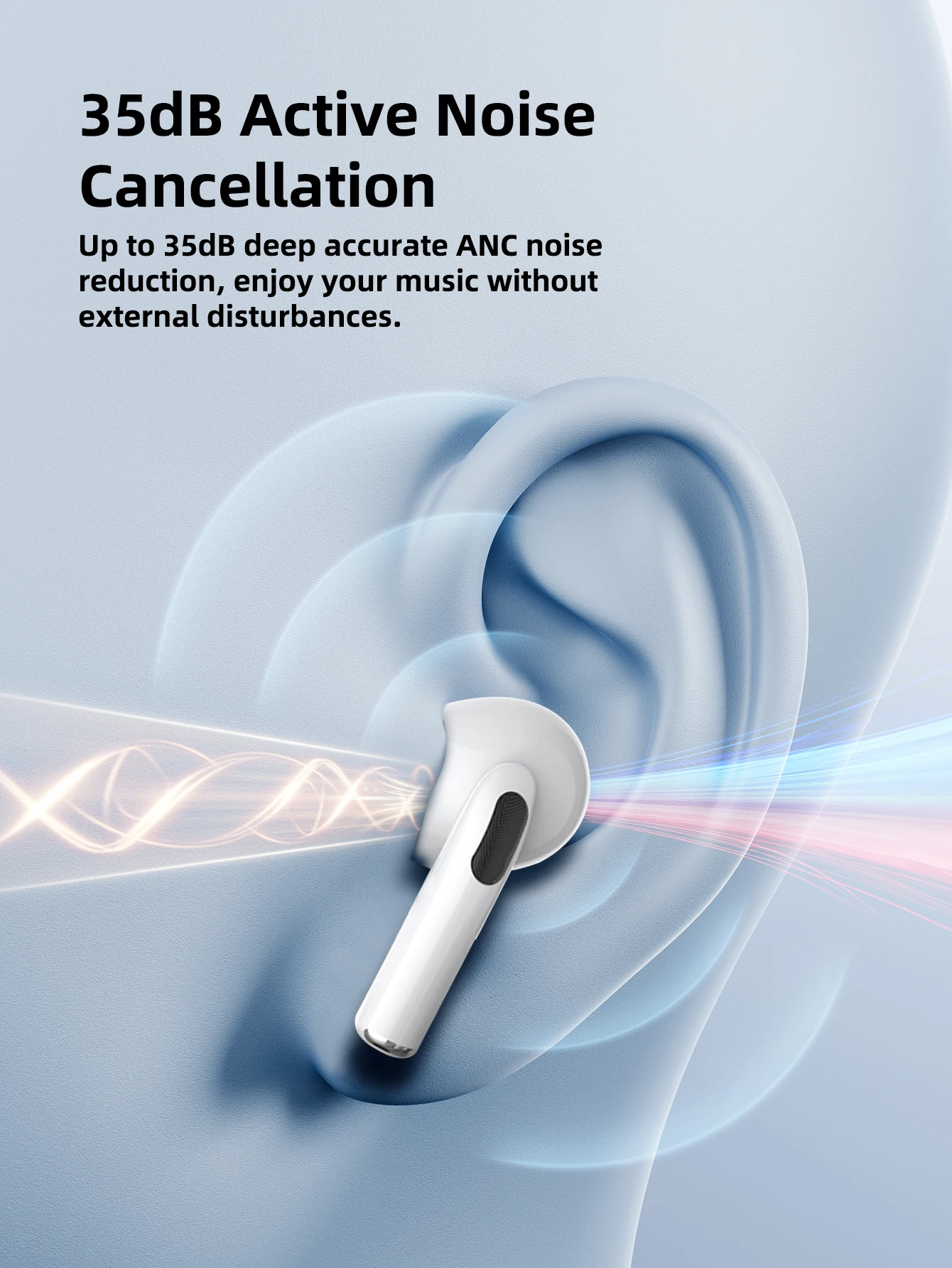 2026 New Pro Wireless Bluetooth Headphones Earphones with Mic Charging Case Long Playtime Compatible with All Smartphones 3