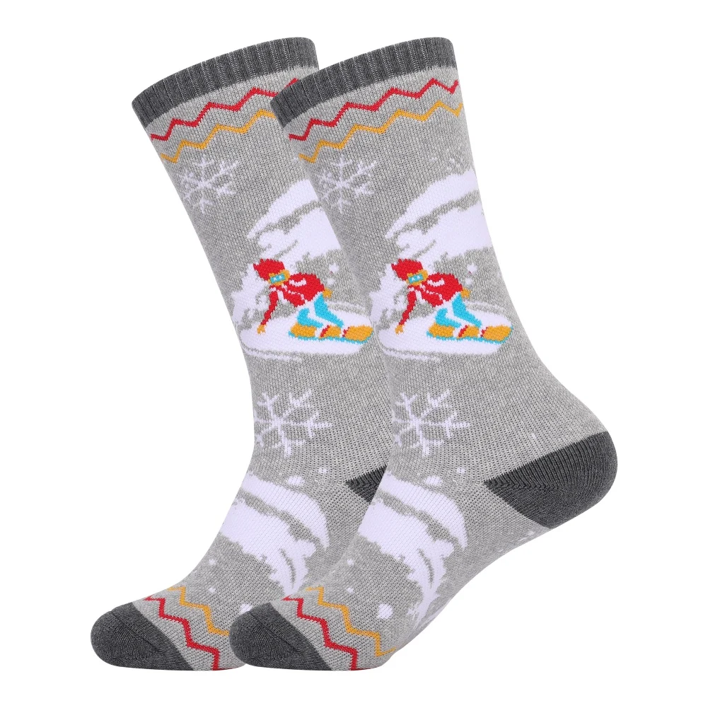 Ski Socks Children Winter Warm Snow High Elastic Breathable Thickened Snowboarding