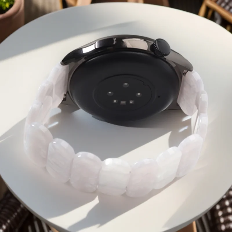Resin Beaded Elastic Bracelet Band for Smartwatches (40mm/44mm)