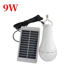 Solar - Powered Waterproof USB Rechargeable LED Hanging Lamp (9w with solar panels)