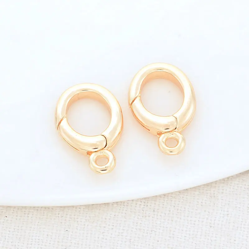 10PCS 20PCS 14k Gold Color Plated 10mm 12mm Lobster clasps for