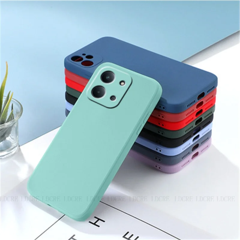 Xiaomi Poco C85 Shockproof Liquid Silicone Phone Case - Soft TPU Armor Cover