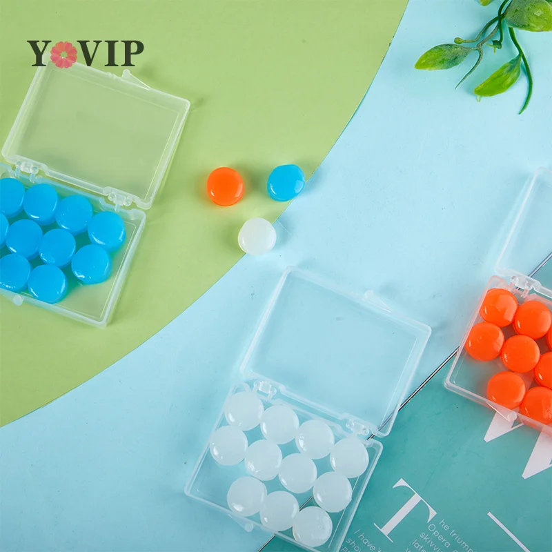 Silicone Ear Plug 12PCS Reusable Wax Swimming Moldable Noise Reduction Cancelling Sleeping Protection