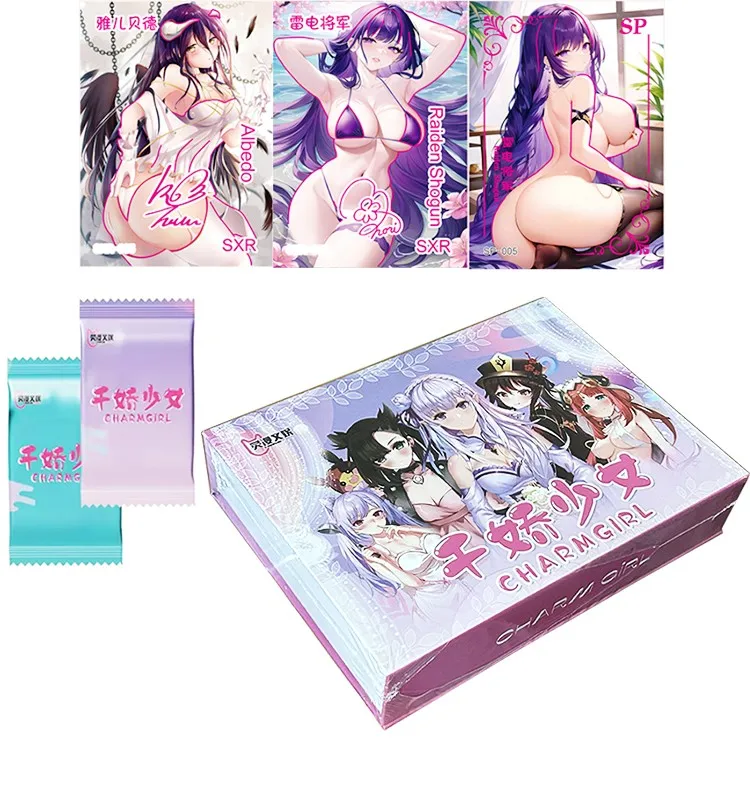 

Charm Girl Goddess Story SXR Collection Metal Card Booster Box Anime Girl Swimsuit Bikini Games Kids Toys And Hobbies Gift