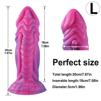 Silicone Animal Monster Dildo Dog Dick Realistic Suction Cup Anal Dragon Dildos Adult Penis Cock For Women Female Masturbation 3