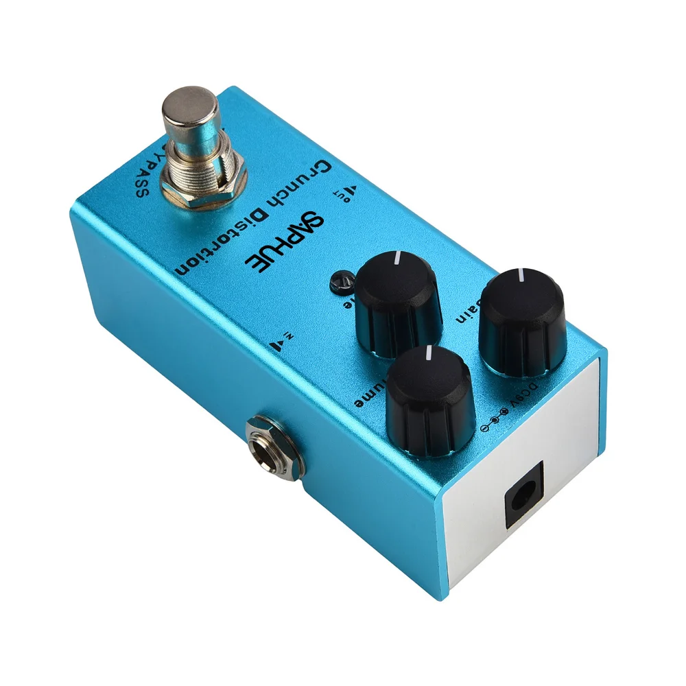 SAPHUE Electric Guitar Crunch Distortion Pedal GainVolumeTone Knob  Frequency Effect Pedal Mini Single Type DC 9V True Bypass - AliExpress