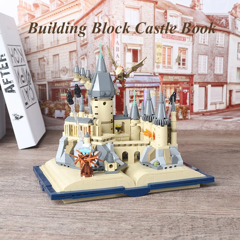 

Castle Book House Hogwarts School Building Block Magical Forest Bricks Toys for Children Gift