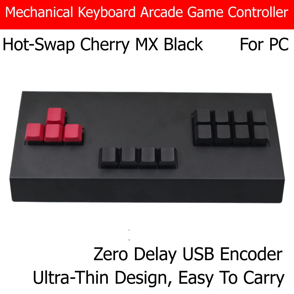 WASD Arcade Joystick Ultla Thin Mechanical Keyboard Portable Game Controller For PC USB RAC
