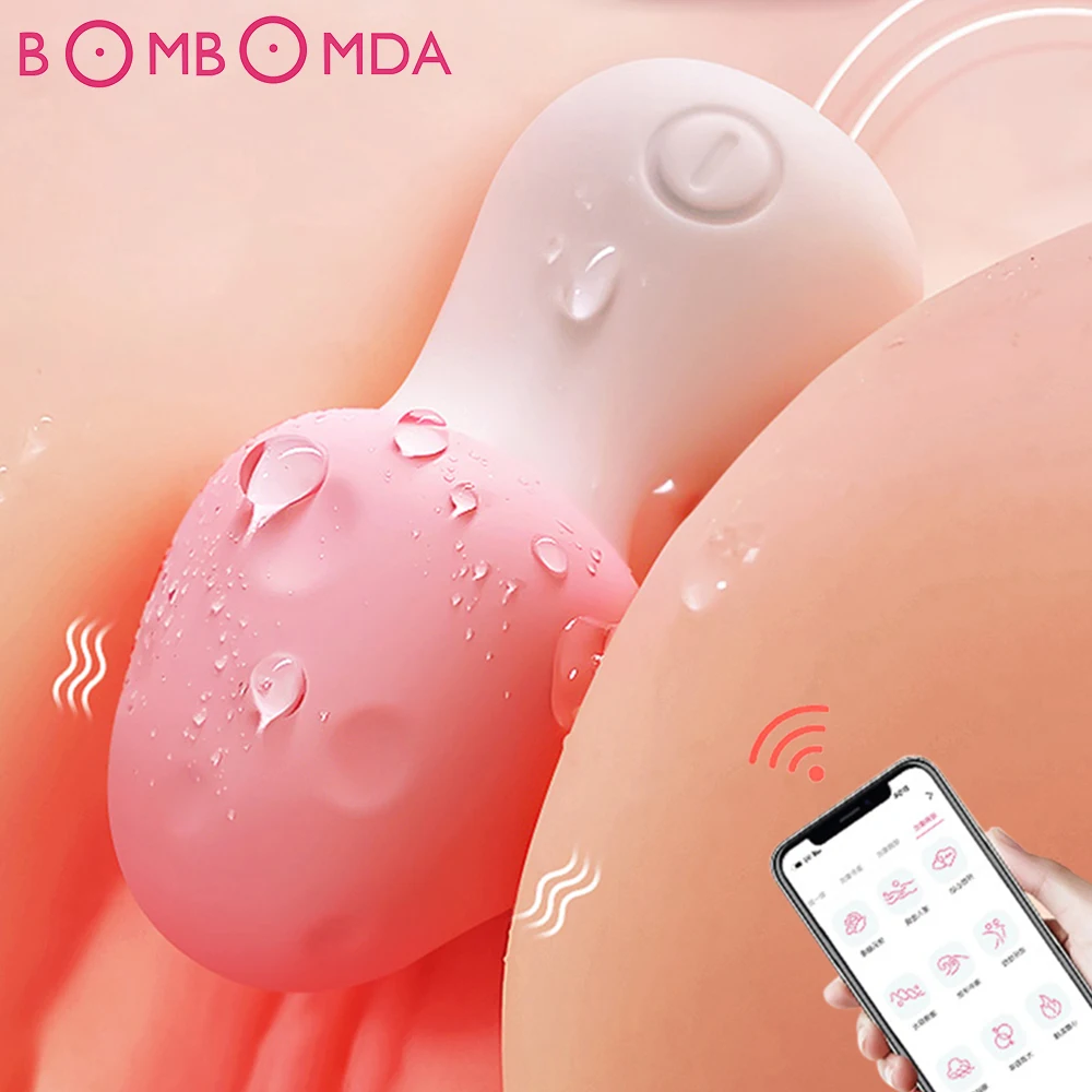Bullet Mini Leistungsstarker Vibrator APP Fernbedienung Pilzkopf Frauen Klitorisstimulator l G-Punkt Ma_voghion.com
