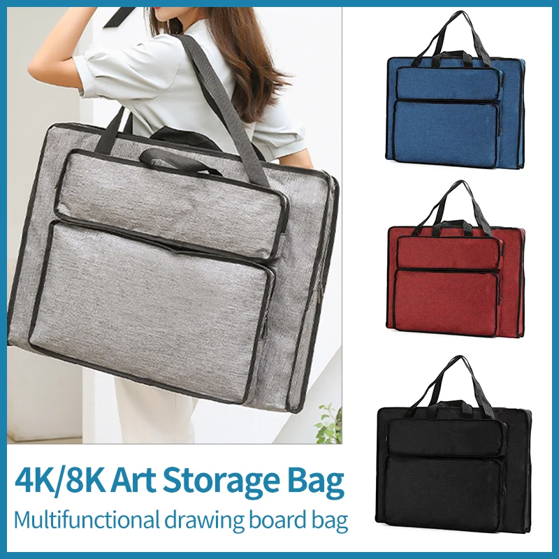 8k-4k-waterproof-nylon-drawing-bag-simple-painting-board-bag-artist-students-sketching-tools-art-set-art-supplies