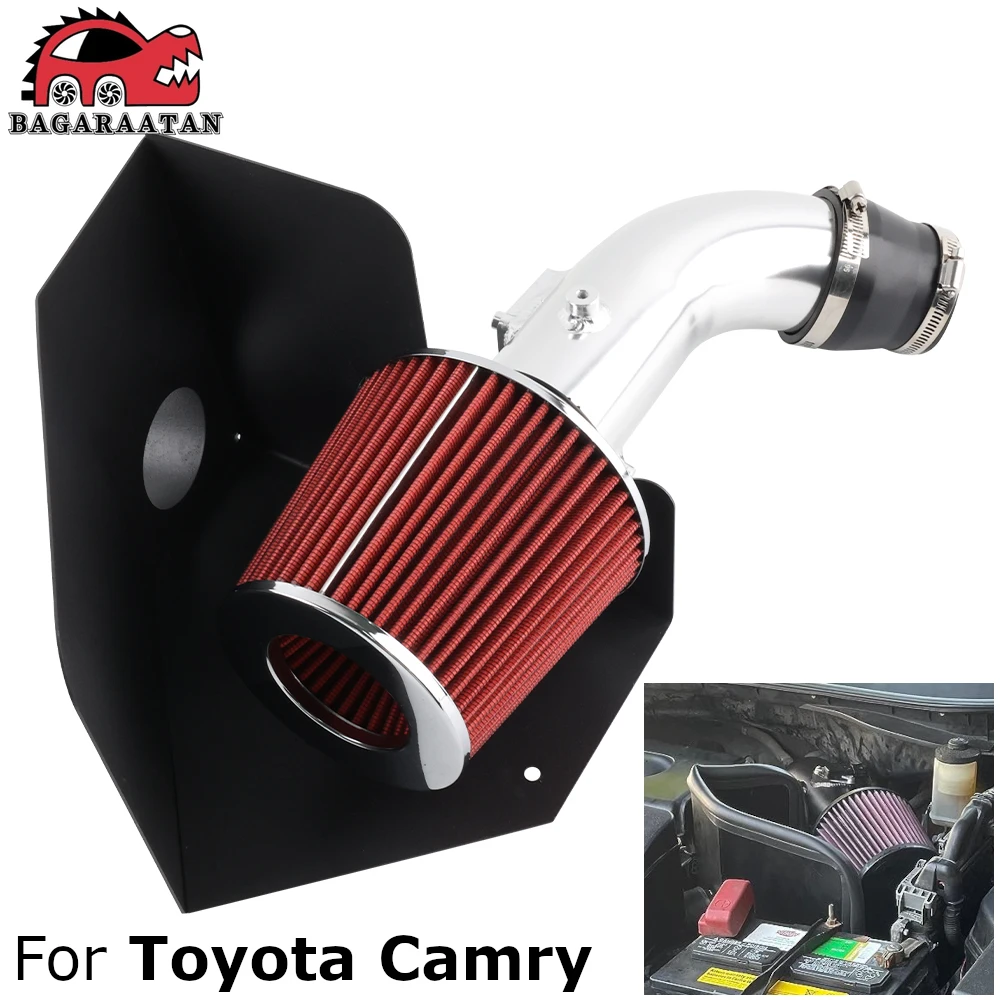 2.4L Cold Air Intake Pipe Filter Heat Shield Kit For Toyota Camry Ce Le Se Xle 07-09 Air Intakes System Parts