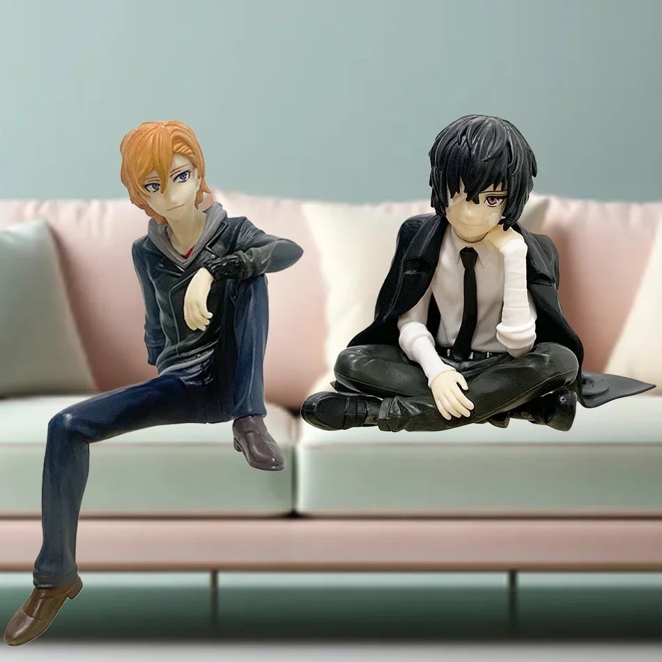 Bungo Stray Dogs Dazai Osamu and Nakahara Chuuya Anime Figure Toy Gift Set