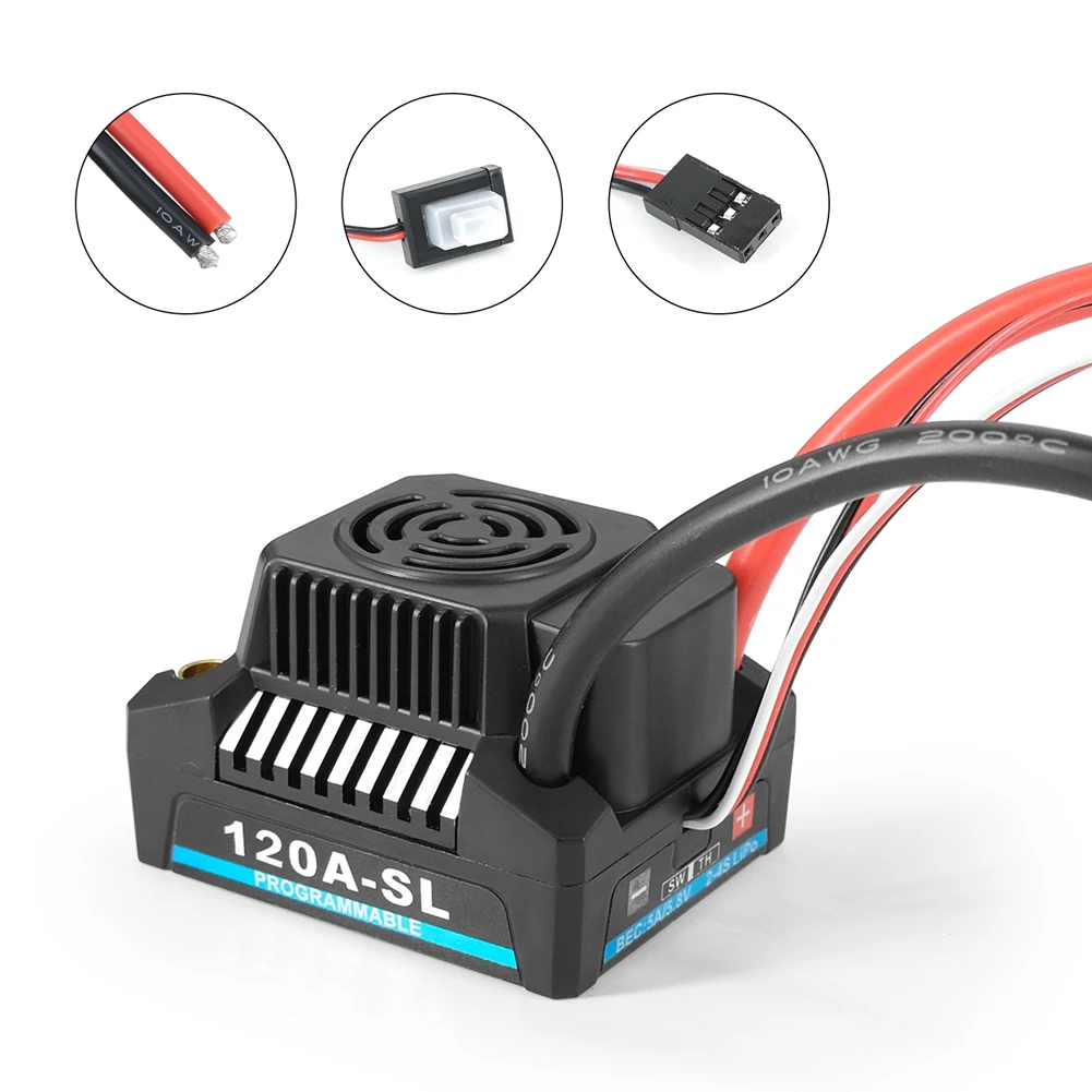 ESC étanche sans balais 150A 6S pour voiture RC 1/8 1/10